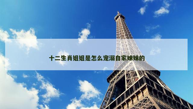 十二生肖姐姐是怎么宠溺自家妹妹的