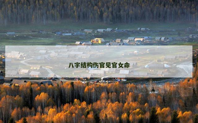 八字结构伤官见官女命 八字结构伤官见官女命