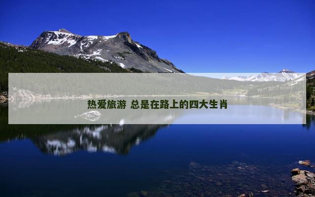 热爱旅游 总是在路上的四大生肖