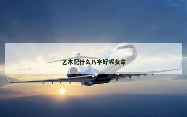 乙木配什么八字好呢女命