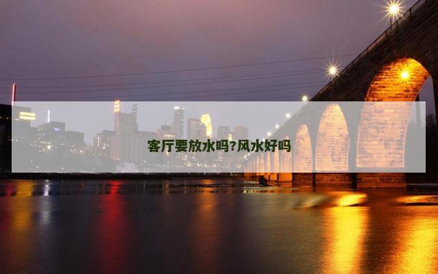 客厅要放水吗?风水好吗