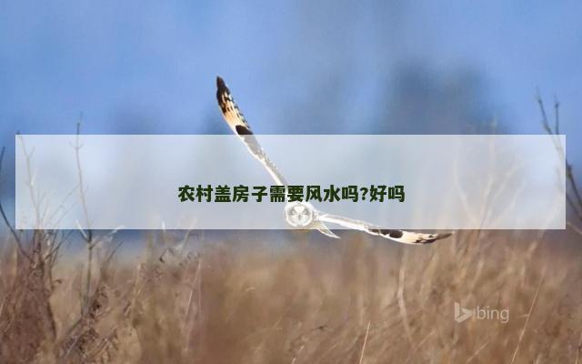 农村盖房子需要风水吗?好吗