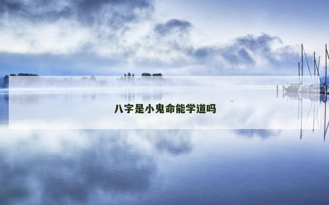八字是小鬼命能学道吗