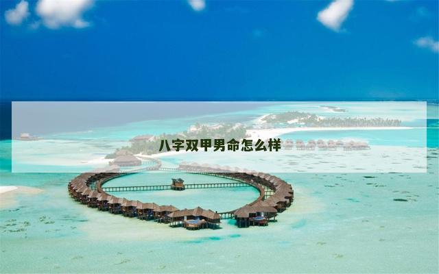 八字双甲男命怎么样
