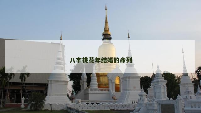 八字桃花年结婚的命列