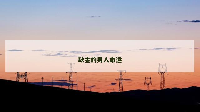 缺金的男人命运