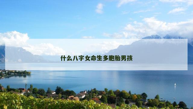 什么八字女命生多胞胎男孩 什么八字女命生多胞胎男孩