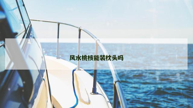 风水桃核能装枕头吗