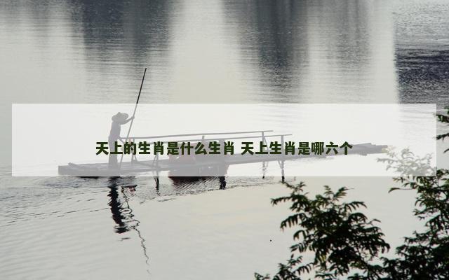 天上的生肖是什么生肖 天上生肖是哪六个