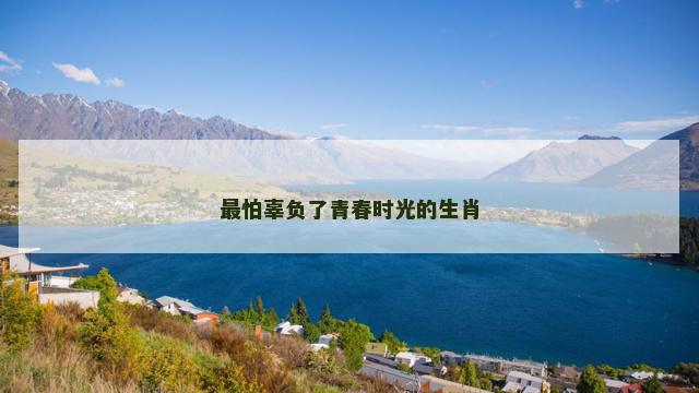 最怕辜负了青春时光的生肖