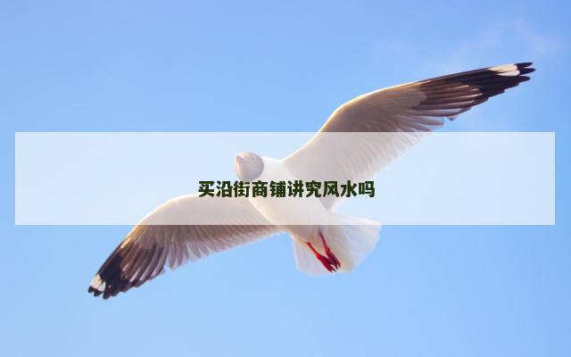 买沿街商铺讲究风水吗