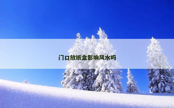 门口放纸盒影响风水吗