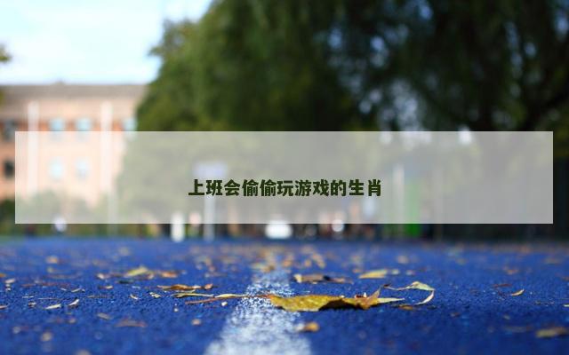 上班会偷偷玩游戏的生肖