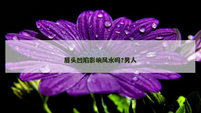 眉头凹陷影响风水吗?男人 眉头凹陷影响风水吗?男人