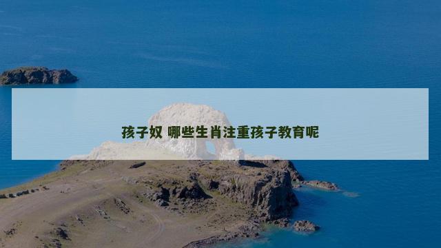 孩子奴 哪些生肖注重孩子教育呢