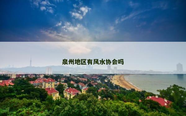 泉州地区有风水协会吗