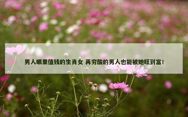 男人眼里值钱的生肖女 再穷酸的男人也能被她旺到富！