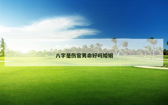 八字是伤官男命好吗婚姻