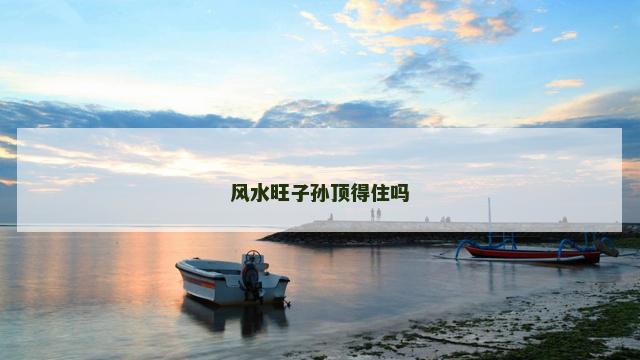 风水旺子孙顶得住吗