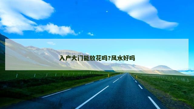 入户大门能放花吗?风水好吗