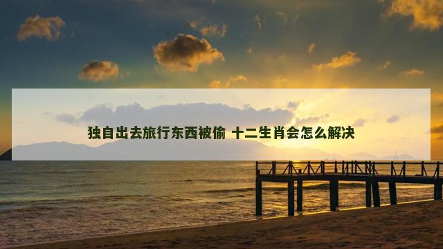 独自出去旅行东西被偷 十二生肖会怎么解决