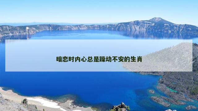 暗恋时内心总是躁动不安的生肖