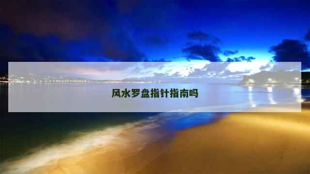 风水罗盘指针指南吗
