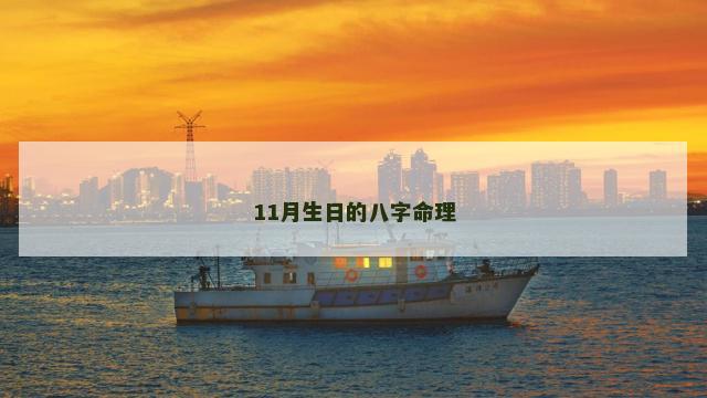 11月生日的八字命理 11月生日的八字命理