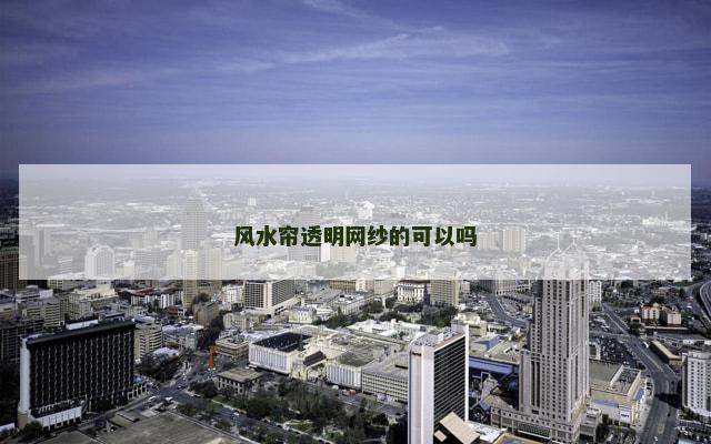 风水帘透明网纱的可以吗