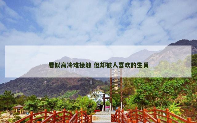 看似高冷难接触 但却被人喜欢的生肖 看似高冷难接触 但却被人喜欢的生肖