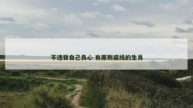 不违背自己良心 有原则底线的生肖 不违背自己良心 有原则底线的生肖