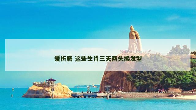 爱折腾 这些生肖三天两头换发型 爱折腾 这些生肖三天两头换发型