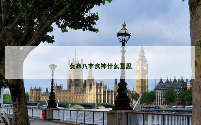女命八字食神什么意思 女命八字食神什么意思