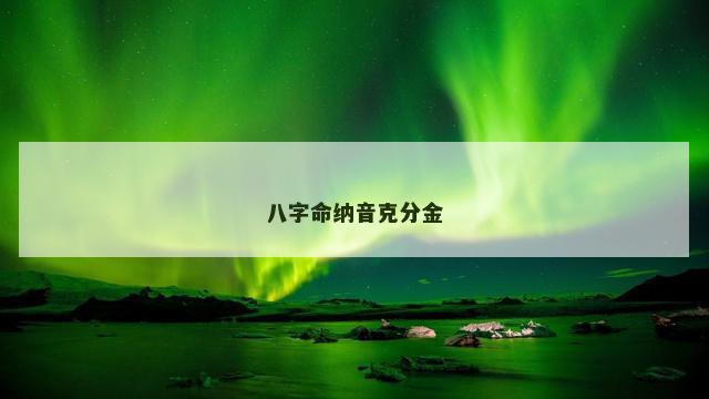 八字命纳音克分金 八字命纳音克分金