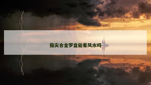 指尖合金罗盘能看风水吗 指尖合金罗盘能看风水吗