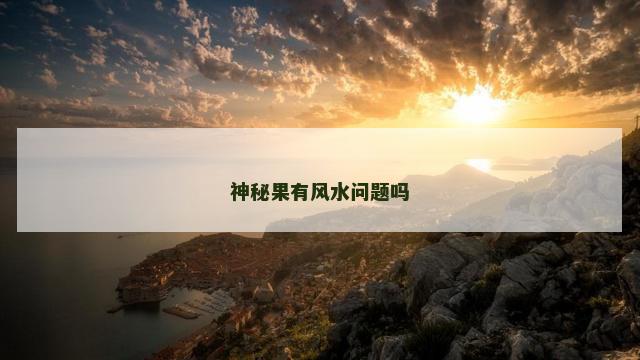 神秘果有风水问题吗