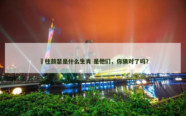 膠柱鼓瑟是什么生肖 是他们，你猜对了吗？