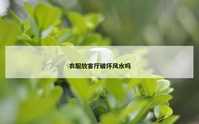 衣服放客厅破坏风水吗