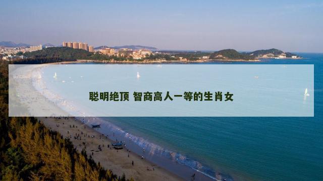 聪明绝顶 智商高人一等的生肖女