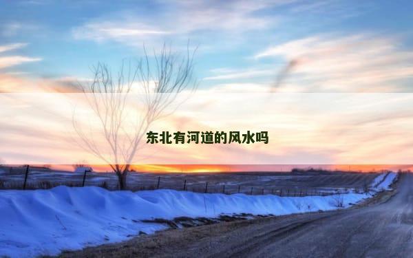 东北有河道的风水吗