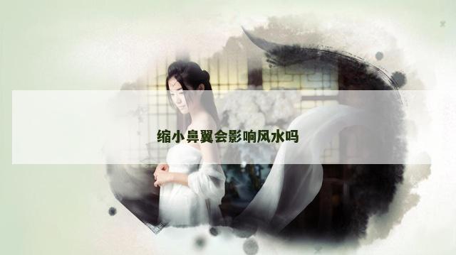 缩小鼻翼会影响风水吗