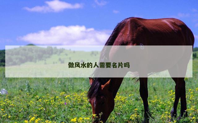做风水的人需要名片吗