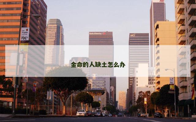 金命的人缺土怎么办