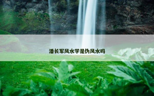 潘长军风水学是伪风水吗