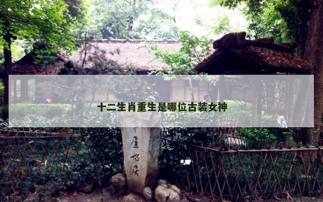十二生肖重生是哪位古装女神