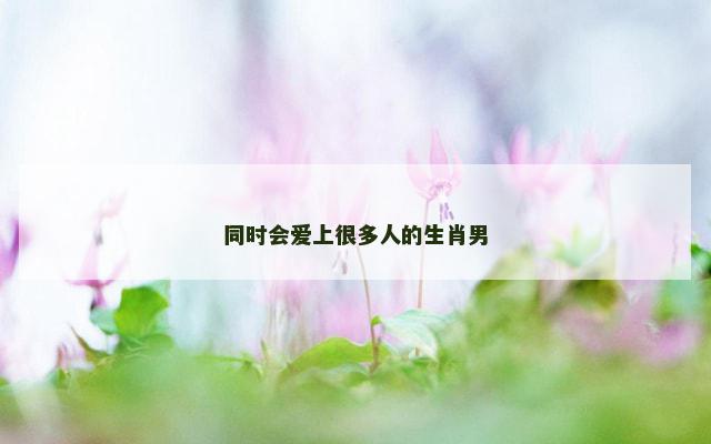同时会爱上很多人的生肖男