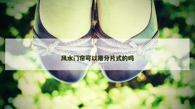 风水门帘可以用分片式的吗