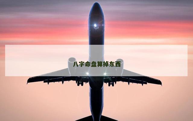 八字命盘算掉东西