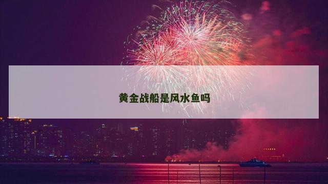 黄金战船是风水鱼吗