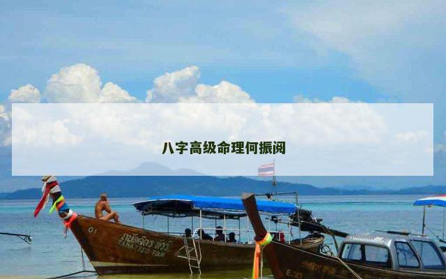 八字高级命理何振阅